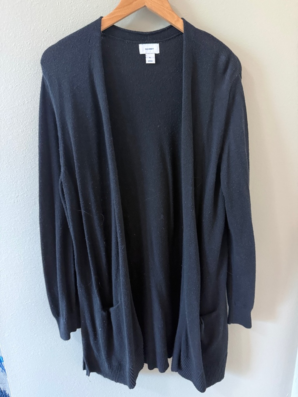Old Navy Black Open Cardigan with Pockets